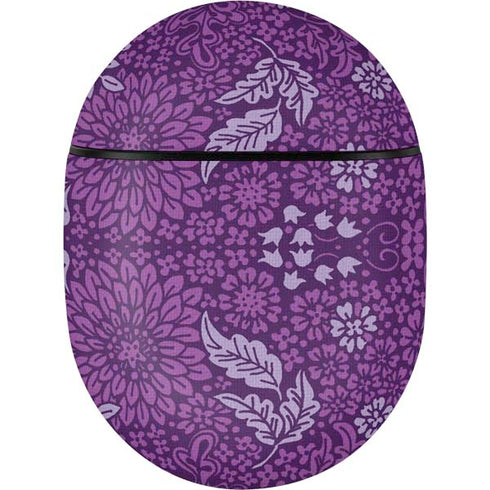 Radiant Orchid Floral Google Pixel Buds Skin